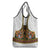 Norwegian Female Bunad Grocery Bag with Rosemaling Folk Art Green Color - Wonder Print Shop