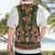 Norwegian Female Bunad Hawaiian Shirt with Rosemaling Folk Art Green Color - Wonder Print Shop