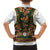 Norwegian Female Bunad Kid Hawaiian Shirt with Rosemaling Folk Art Green Color - Wonder Print Shop
