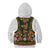 Norwegian Female Bunad Kid Hoodie with Rosemaling Folk Art Green Color - Wonder Print Shop