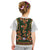 Norwegian Female Bunad Kid T Shirt with Rosemaling Folk Art Green Color - Wonder Print Shop