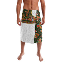 Norwegian Female Bunad Lavalava with Rosemaling Folk Art Green Color - Wonder Print Shop