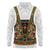 Norwegian Female Bunad Long Sleeve Polo Shirt with Rosemaling Folk Art Green Color - Wonder Print Shop