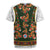 Norwegian Female Bunad Rugby Jersey with Rosemaling Folk Art Green Color - Wonder Print Shop