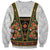 Norwegian Female Bunad Sweatshirt with Rosemaling Folk Art Green Color - Wonder Print Shop