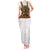 Norwegian Female Bunad Tank Maxi Dress with Rosemaling Folk Art Green Color - Wonder Print Shop