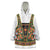 Norwegian Female Bunad Wearable Blanket Hoodie with Rosemaling Folk Art Green Color - Wonder Print Shop