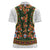 Norwegian Female Bunad Women Polo Shirt with Rosemaling Folk Art Green Color - Wonder Print Shop