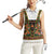 Norwegian Female Bunad Women Sleeveless Polo Shirt with Rosemaling Folk Art Green Color - Wonder Print Shop