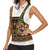 Norwegian Female Bunad Women Sleeveless Polo Shirt with Rosemaling Folk Art Green Color - Wonder Print Shop