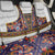 Norwegian Female Bunad Back Car Seat Cover with Rosemaling Folk Art Navy Color - Wonder Print Shop