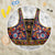 Norwegian Female Bunad Beach Blanket with Rosemaling Folk Art Navy Color - Wonder Print Shop