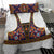 Norwegian Female Bunad Bedding Set with Rosemaling Folk Art Navy Color - Wonder Print Shop