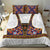 Norwegian Female Bunad Bedding Set with Rosemaling Folk Art Navy Color - Wonder Print Shop