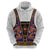 Norwegian Female Bunad Hoodie with Rosemaling Folk Art Navy Color - Wonder Print Shop