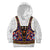 Norwegian Female Bunad Kid Hoodie with Rosemaling Folk Art Navy Color - Wonder Print Shop