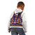 Norwegian Female Bunad Kid Hoodie with Rosemaling Folk Art Navy Color - Wonder Print Shop