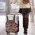 Norwegian Female Bunad Luggage Cover with Rosemaling Folk Art Navy Color - Wonder Print Shop