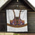 Norwegian Female Bunad Quilt with Rosemaling Folk Art Navy Color - Wonder Print Shop