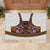 Norwegian Female Bunad Rubber Doormat with Rosemaling Folk Art Navy Color - Wonder Print Shop