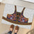 Norwegian Female Bunad Rubber Doormat with Rosemaling Folk Art Navy Color - Wonder Print Shop