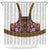 Norwegian Female Bunad Shower Curtain with Rosemaling Folk Art Navy Color - Wonder Print Shop
