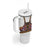 Norwegian Female Bunad Tumbler With Handle with Rosemaling Folk Art Navy Color - Wonder Print Shop