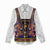 Norwegian Female Bunad Women Casual Shirt with Rosemaling Folk Art Navy Color - Wonder Print Shop