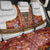Norwegian Female Bunad Back Car Seat Cover with Rosemaling Folk Art Red Color - Wonder Print Shop