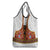 Norwegian Female Bunad Grocery Bag with Rosemaling Folk Art Red Color - Wonder Print Shop