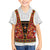 Norwegian Female Bunad Kid Hawaiian Shirt with Rosemaling Folk Art Red Color - Wonder Print Shop