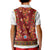 Norwegian Female Bunad Kid Polo Shirt with Rosemaling Folk Art Red Color - Wonder Print Shop