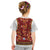 Norwegian Female Bunad Kid T Shirt with Rosemaling Folk Art Red Color - Wonder Print Shop