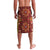 Norwegian Female Bunad Lavalava with Rosemaling Folk Art Red Color - Wonder Print Shop