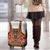 Norwegian Female Bunad Luggage Cover with Rosemaling Folk Art Red Color - Wonder Print Shop