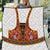 Norwegian Female Bunad Quilt with Rosemaling Folk Art Red Color - Wonder Print Shop