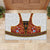 Norwegian Female Bunad Rubber Doormat with Rosemaling Folk Art Red Color - Wonder Print Shop