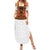 Norwegian Female Bunad Summer Maxi Dress with Rosemaling Folk Art Red Color - Wonder Print Shop