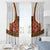 Norwegian Female Bunad Window Curtain with Rosemaling Folk Art Red Color - Wonder Print Shop