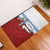 Half Argentina and Half Spain Football Rubber Doormat Grunge Style - Wonder Print Shop