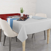 Half Argentina and Half Spain Football Tablecloth Grunge Style - Wonder Print Shop