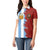Half Argentina and Half Spain Football Women Polo Shirt Grunge Style - Wonder Print Shop
