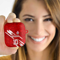 Custom Rugby Japan AirPods Case The Champion Brave Blossoms Red Color - Wonder Print Shop