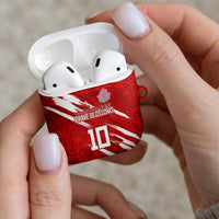 Custom Rugby Japan AirPods Case The Champion Brave Blossoms Red Color - Wonder Print Shop