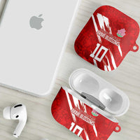 Custom Rugby Japan AirPods Case The Champion Brave Blossoms Red Color - Wonder Print Shop