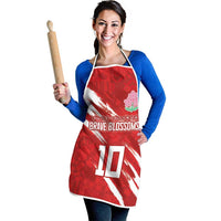 Custom Rugby Japan Apron The Champion Brave Blossoms Red Color - Wonder Print Shop