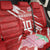 Custom Rugby Japan Back Car Seat Cover The Champion Brave Blossoms Red Color - Wonder Print Shop