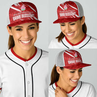 Rugby Japan Baseball Net Cap The Champion Brave Blossoms Red Color - Wonder Print Shop