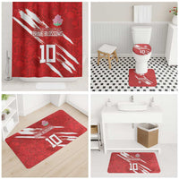 Custom Rugby Japan Bathroom Set The Champion Brave Blossoms Red Color - Wonder Print Shop