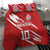 Custom Rugby Japan Bedding Set The Champion Brave Blossoms Red Color - Wonder Print Shop